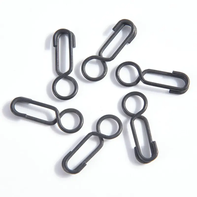 

30pcs/lot Round Head Carp Fishing Quick Link Clips Snap Safety Connector Pin Matt Black Carp Fishing Terminal Tackle