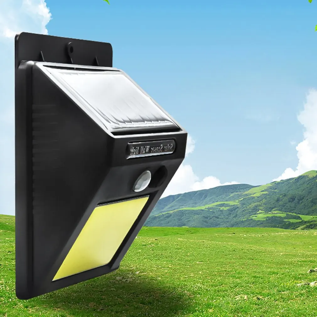 Водонепроницаемый 48 Светодиодный светильник на солнечной энергии с датчиком