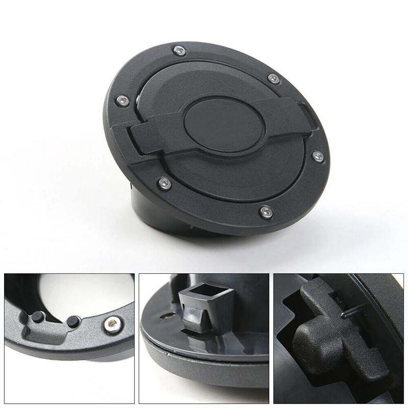 

1Pcs Gas Tank Cap Fuel Filler Door Cover for Jeep Wrangler JK & Unlimited 07-17