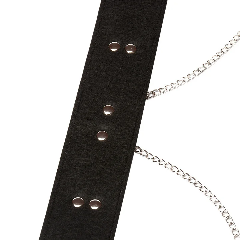 БДСМ бондаж ошейник цепь зажимы для сосков искусственная кожа игры взрослых