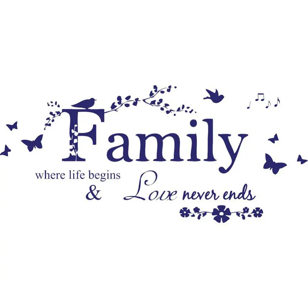 

Hot Sales Creative Letter Pattern Wall Sticker Living Room Wallpaperes Mural Decals Decor