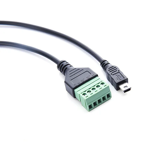 USB 2 0 мама B Micro usb mini Type-C папа к 5-контактному винтовой Соединитель с защитной