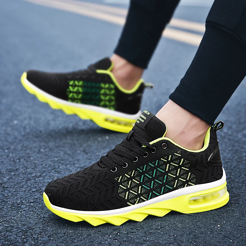 2021 Unisex Sports Shoes Autumn Hot Sale Air Cushion Men's Shoes Mesh Comfortable Running Shoes Men Women Cushioning Sneakers