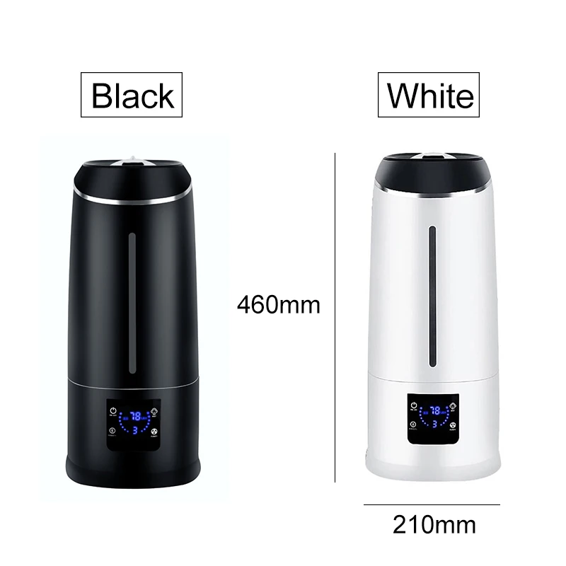 

6500ML Household Air Humidifier Remote Control LCD Screen Ultrasonic Humidifier Diffuser Mist Maker Cool Mist Purifier