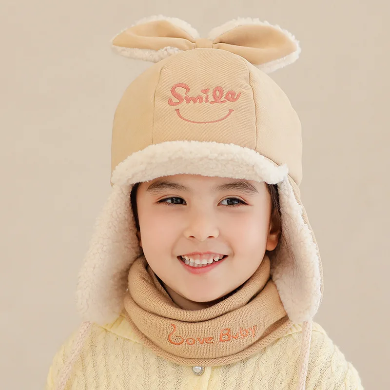 Новый плотный комплект детской шапки с бархатной подкладкой для мальчиков и