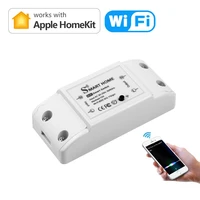 homekit smart home wifi breaker home diy electric relay wifi switch automation module ac 90 250v 10a work with apple homekit