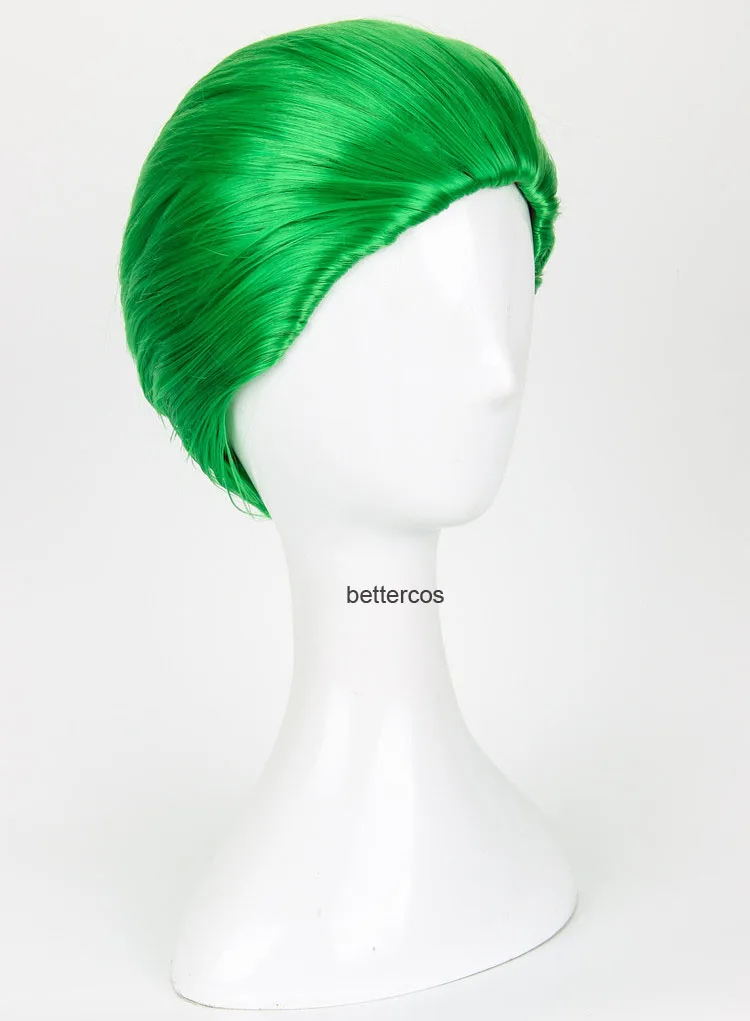 Парик для косплея Джокера термостойкий синтетический с короткими зелеными