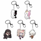 1 шт. аниме данганронпа Монокума, акриловая фигурка, коллекция брелоков, подвеска, коллекция, декоративная модель, искусственная кожа, косплей