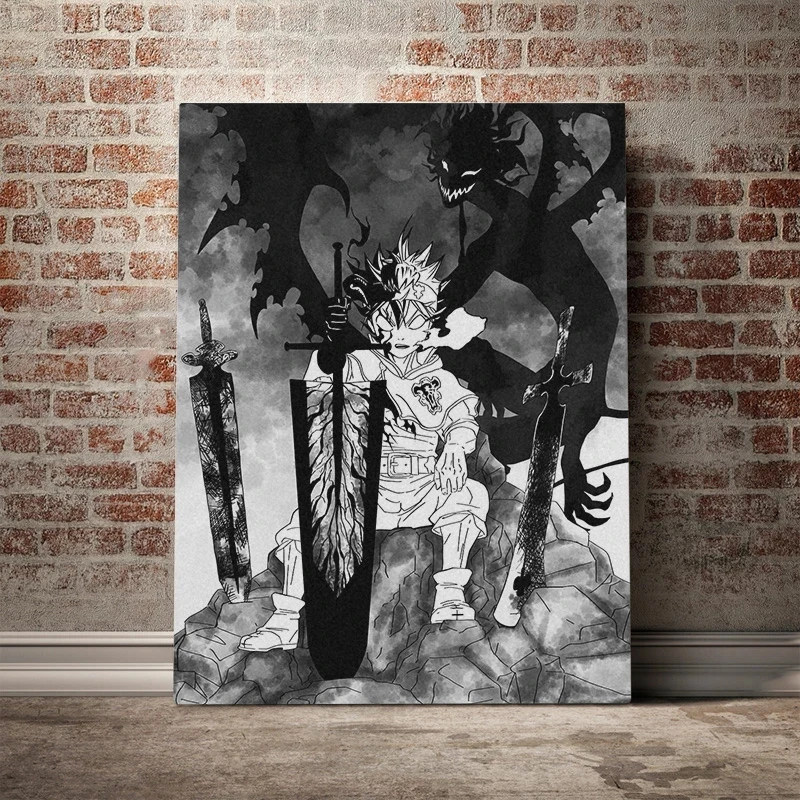 

Hd Prints Canvas Painting Wall Art Asta Black Clover Anime Rol Poster Modern Home Decor Modulaire Pictures Nordic Living Room