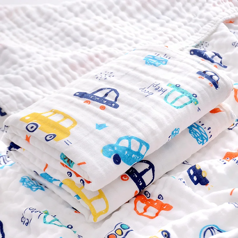Six Layers Cotton Gauze Newborn Baby Bath Towel for Kids Children Wrapper Blanket 110*110