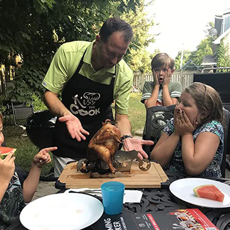 Портативная подставка для курицы инструменты пива и барбекю американский