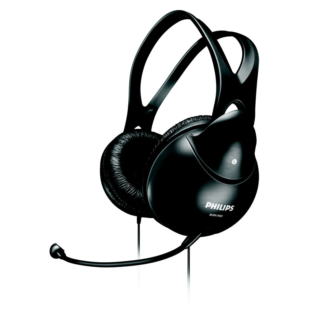 Полноразмерные наушники с гарнитурой PHILIPS SHM1900/00 черные|Наушники и гарнитуры| |