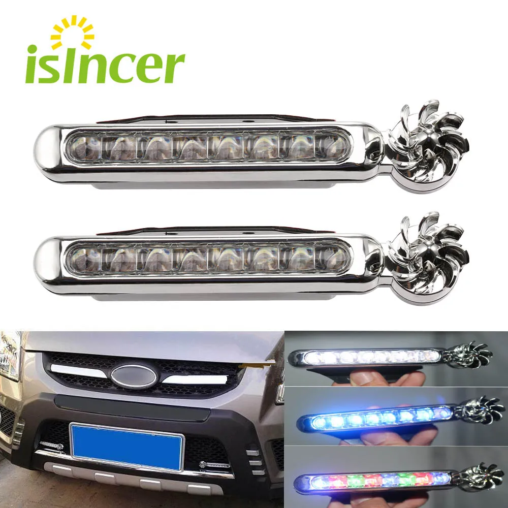 2 шт. автомобильный светильник ветровой энергии не требует внешнего Питание