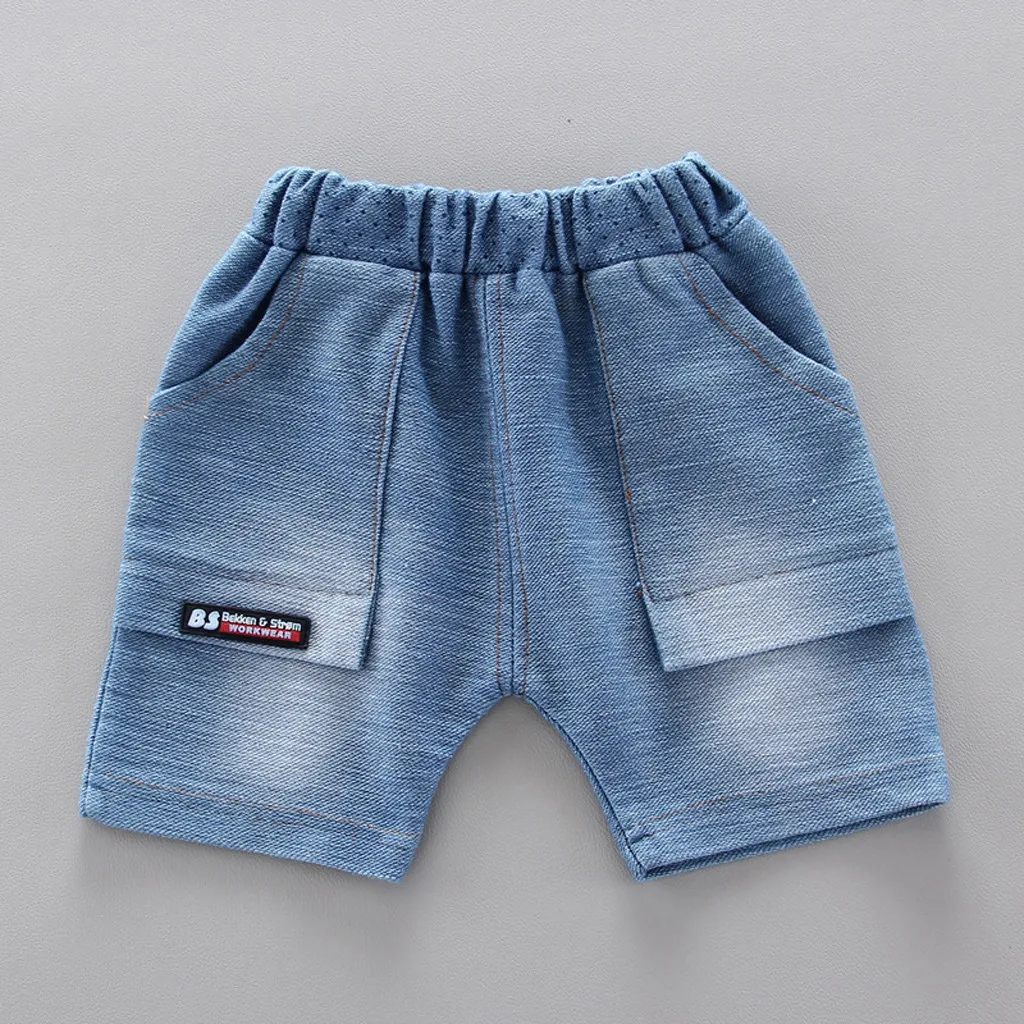 Одежда для детей Повседневная одежда маленьких мальчиков Футболка с буквенным