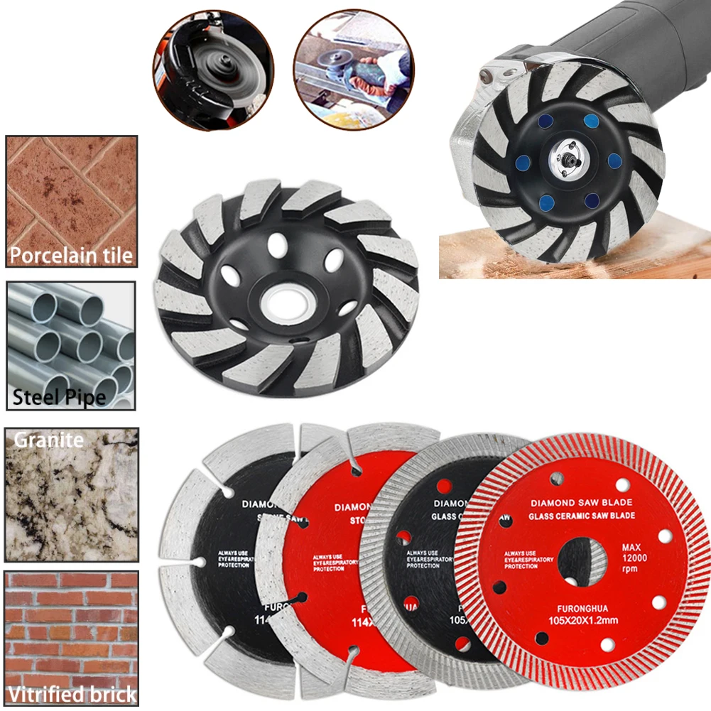 

Dropshipping Diamond Saw Blade Wet or Dry Cutting Blades Marble Glass Granite Cutting Wheel for Angle Grinder Cutting Machine