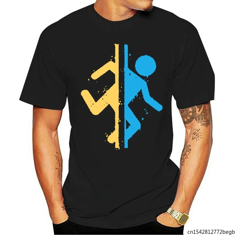 

Portal Splatter Print Men's T Shirt