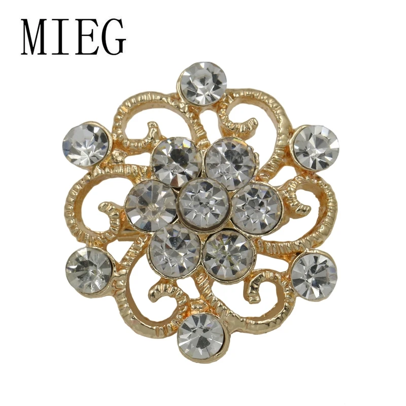 MIEG брендовая позолоченная прозрачная кристальная Стразы Bijoux маленькая 1