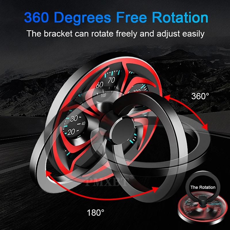 

Gyro Finger Ring Holder Hand Spinner Rotary Rotation Metal Mobile Phone Holder Stand For iPhone 11 Samsung Phone Ring Holder Fun