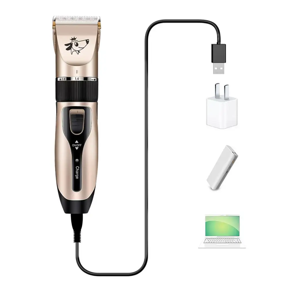 Pet Машинки для стрижки собак электрические ножницы USB животных парикмахерский