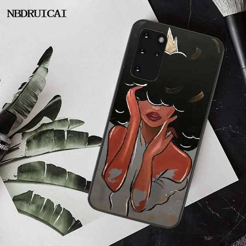 Чехол для телефона с принтом сделай сам PENGHUWAN MELANIN POPPIN Samsung S20 plus Ultra S6 S7 edge S8 S9 S10