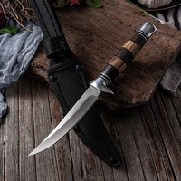 use a small knife hand a meat knife a straight fruit knife eat a barbecue knife meal cut outdoor stainless steel kitchen