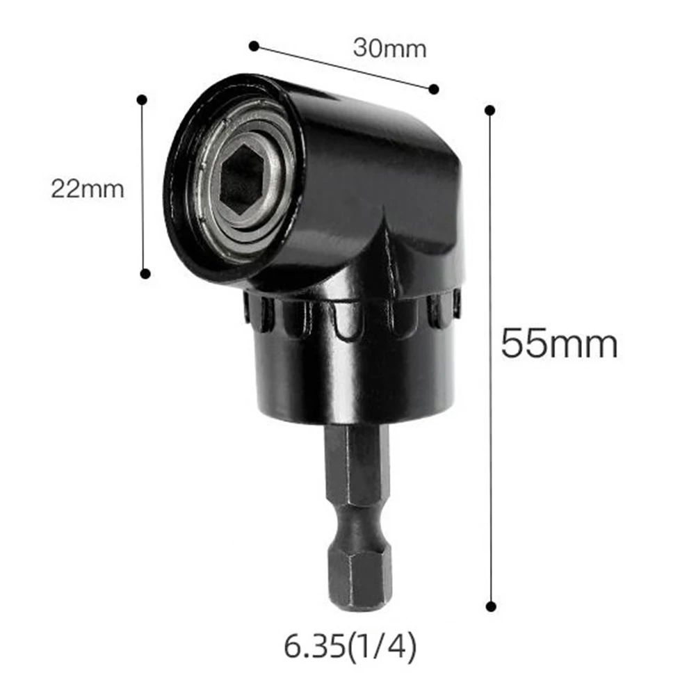 

12pcs 1/4'' Hex 105 Drill Attachment Drill Bit 105 Right Angle Extension Driver Chrome Vanadium Alloy Steel