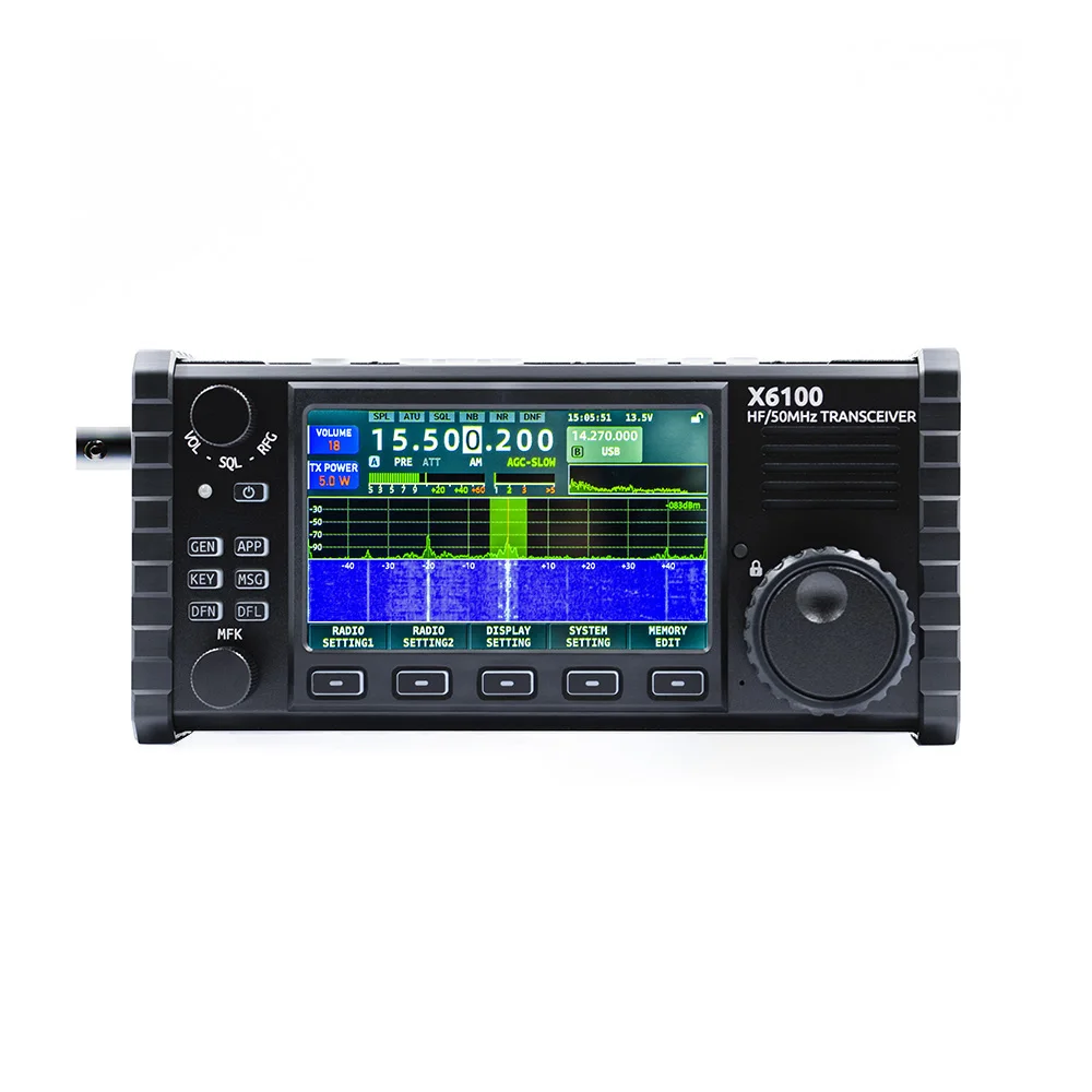Latest XIEGU X6100 50MHz HF Transceiver All Mode Transceiver Portable SDR Transceiver With Antenna Tuner
