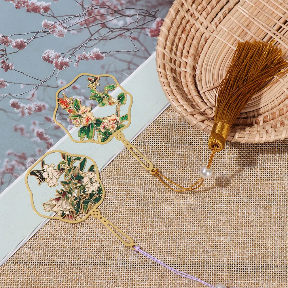 Книга в китайском стиле с кисточкой Panda 1 шт. зажимы для книг форме цветов ретро