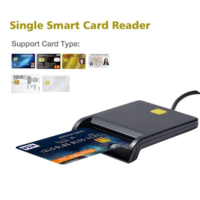 Тип C считыватель смарт-карт общий доступ CAC кардридер для Sim/ATM/IC ID карты продажи |