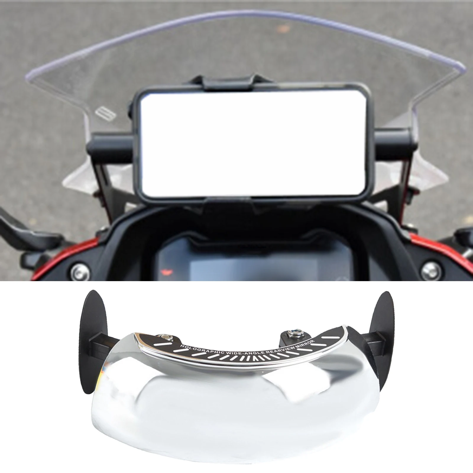 

Safety Rear View Mirror Universal Windscreen Blind Spot Mirrors Safety Auxiliary Fit for Sports Bikes Street Bikes