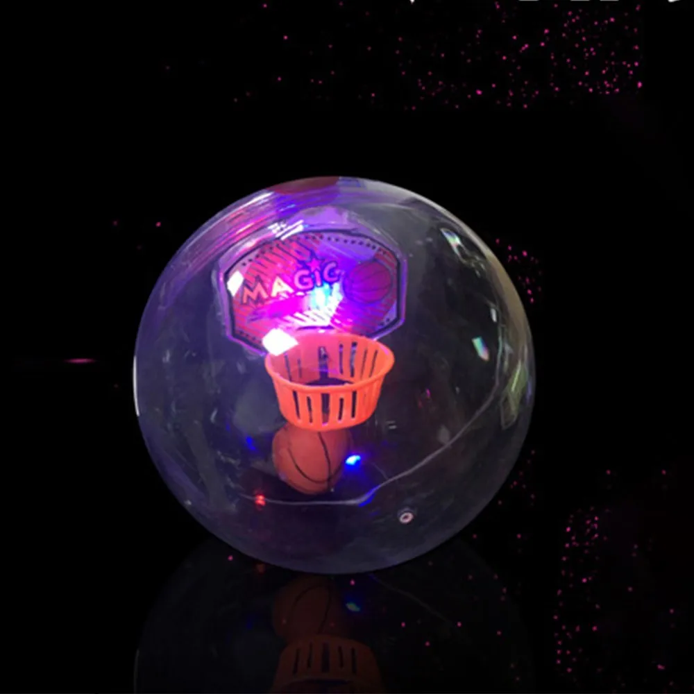 Мини ручной игра баскетбол мяч игрушки со светом и звуком запястья ладони