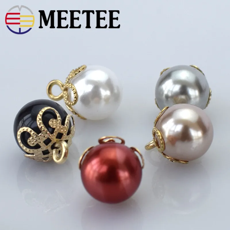 10 шт. Звездные высококачественные пуговицы Модные Цветные жемчужные золотые с