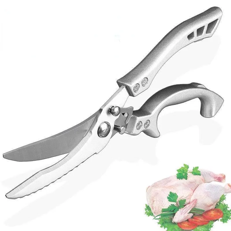 

Мощные ножницы для куриных костей нож для рыбы ножницы для куриных уток 4Cr1 3 ножницы из нержавеющей стали весы чистые ножницы для приготовле...