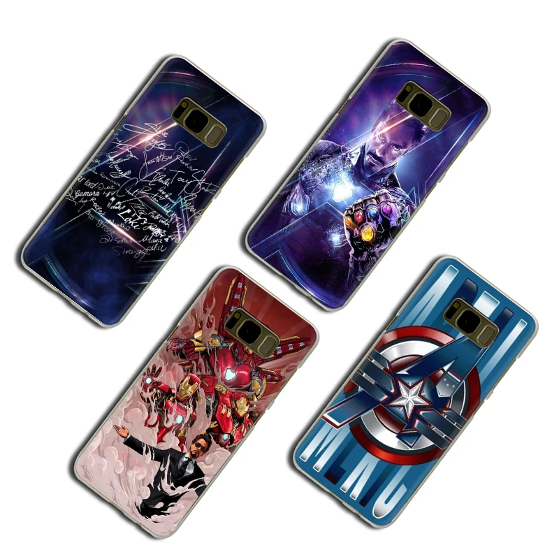 Жесткий чехол для телефона Marvel superhero iron man Samsung Galaxy S6 7 Edge S8 9 Plus S10 E Note8 M10 20 30 |