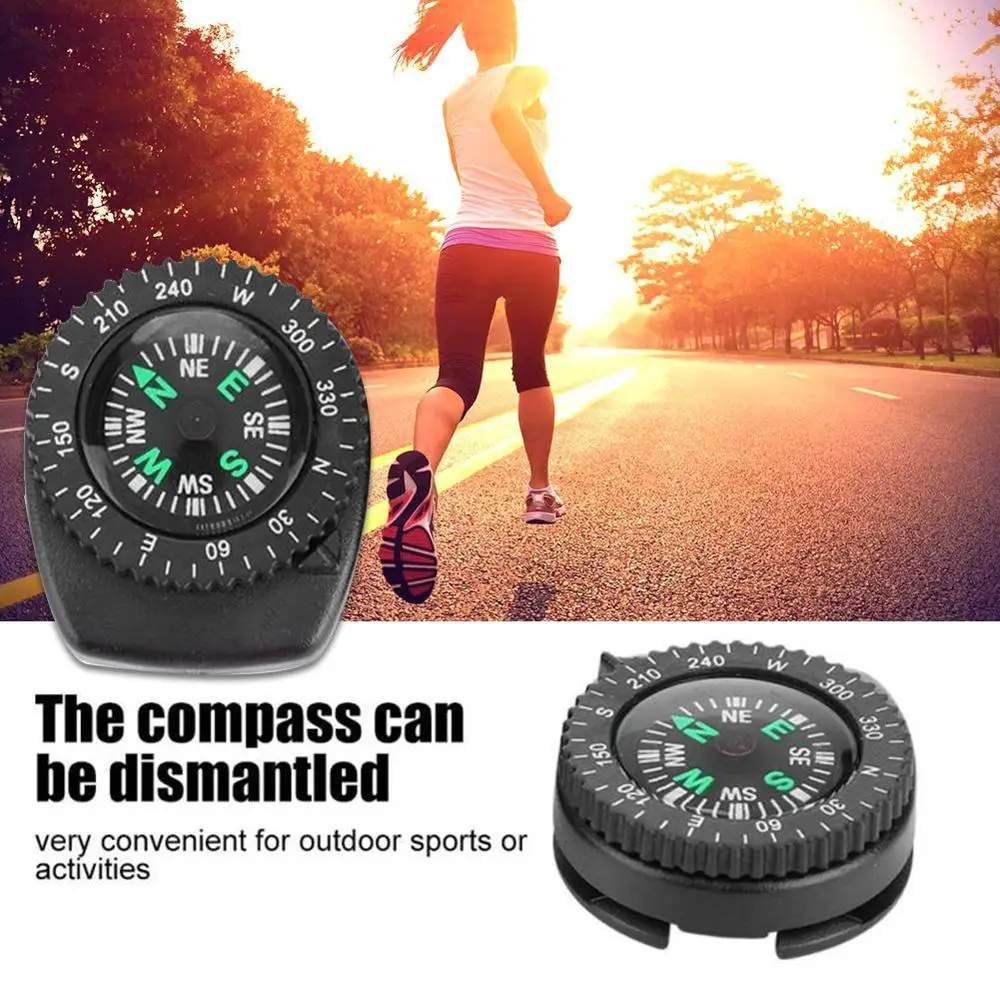 Mini Watch Band Button Compass Bracelet Camping Hiking Survival Outdoor Accessories Pocket U2P4 | Спорт и развлечения