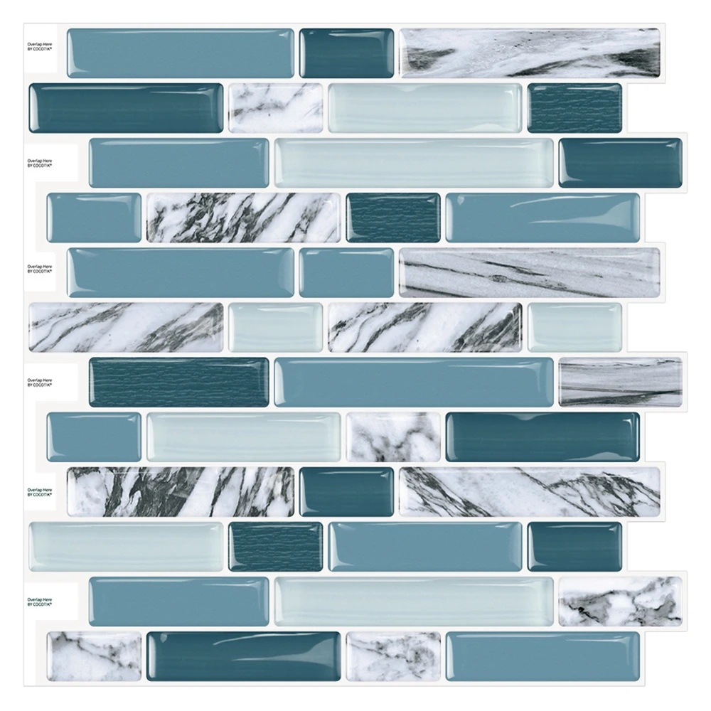 Cocotik 12 &quotx 12&quot 3D гелевая плитка пилинг и палка Backsplash самоклеющиеся обои наклейки 4