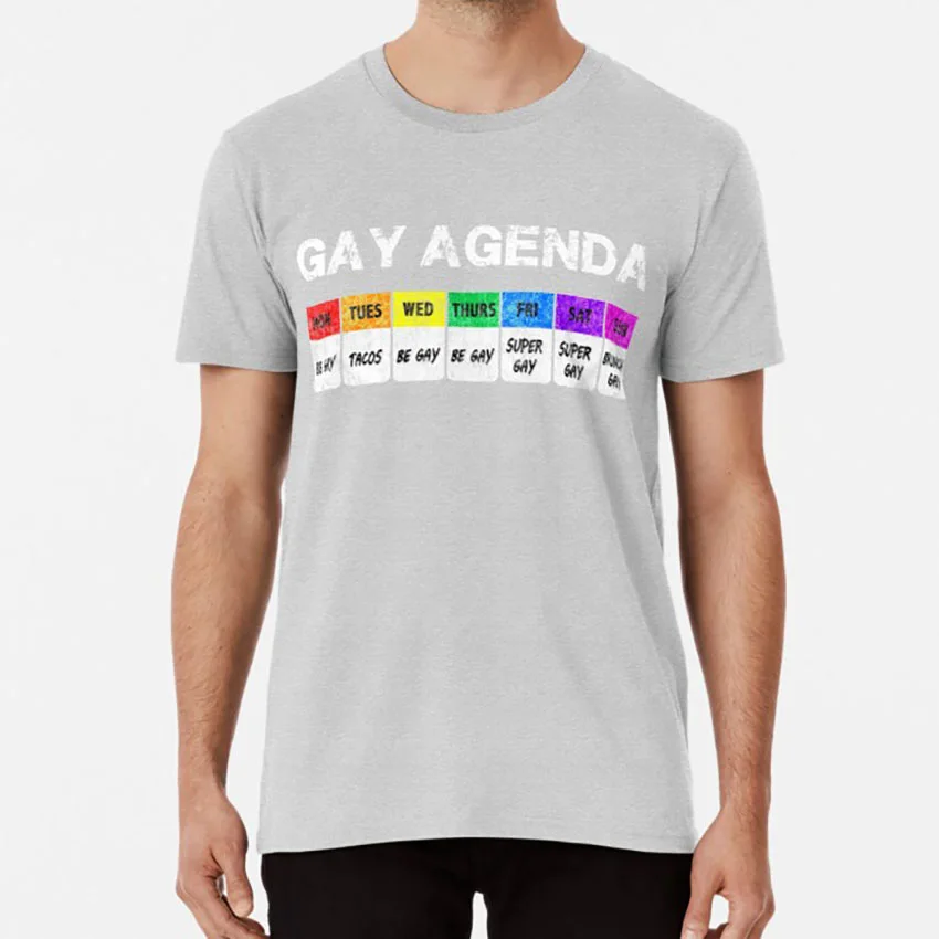 Футболка Gay agenda футболка gay week super | Мужская одежда