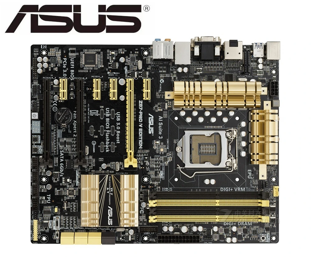 Kaufen Desktop-Motherboard Asus Z87-PRO(V EDITION) Sockel LGA 1150 I7 I5 I3 DDR3 SATA3 USB 3,0 ATX Mainboard PC
