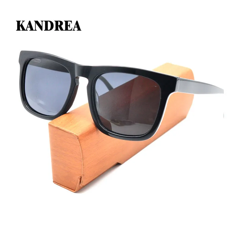 

KANDREA, Модные Винтажные женские солнцезащитные очки, ацетатная оправа, классический дизайн, поляризационные очки, большие квадратные очки ...