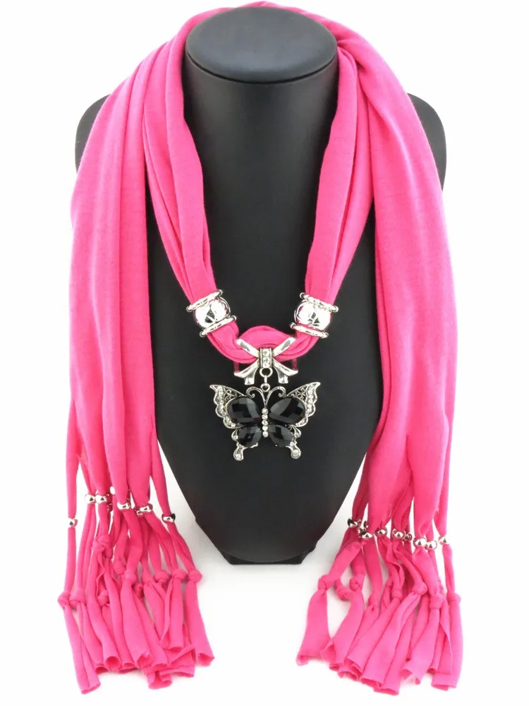 Ювелирные шарфы женские 2019 модный шарф с подвеской кисточкой металлическая