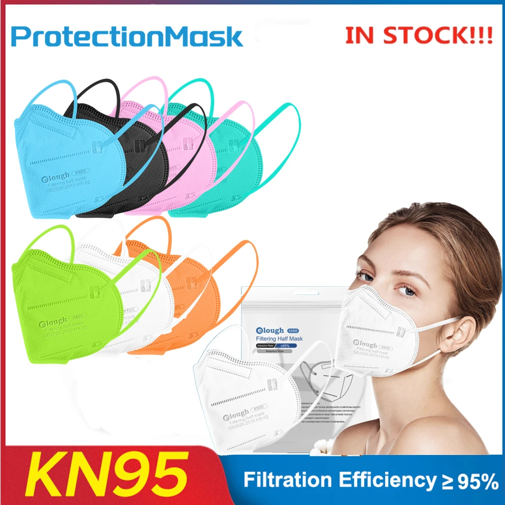

ffp2mask Mascarilla fpp2 homologadas ce KN95 face mask 5 layer Black Mouth Caps Mask for Men Women ffp3 fast delivery
