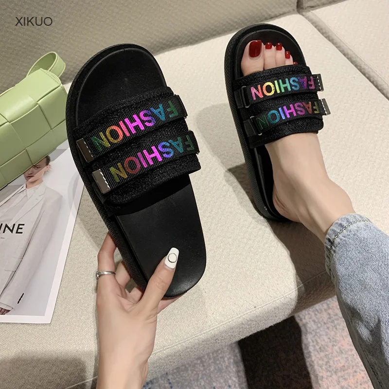 Новинка 2021 летние тапочки для женщин|Тапочки| |