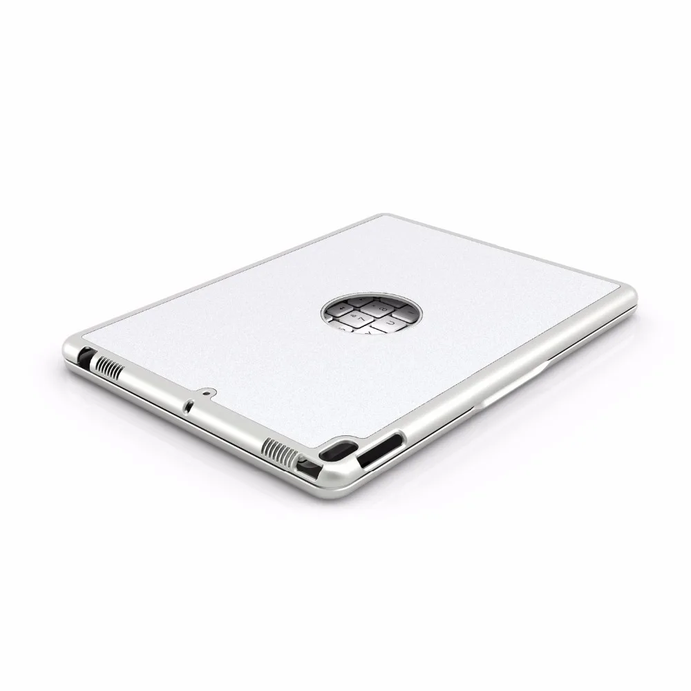 [Новинка] Алюминий 4,0 Bluetooth беспроводная клавиатура для iPad Pro 10,", металлический жесткий чехол+ Интеллектуальный переключатель вкл/выкл+ 7 цветов подсветка