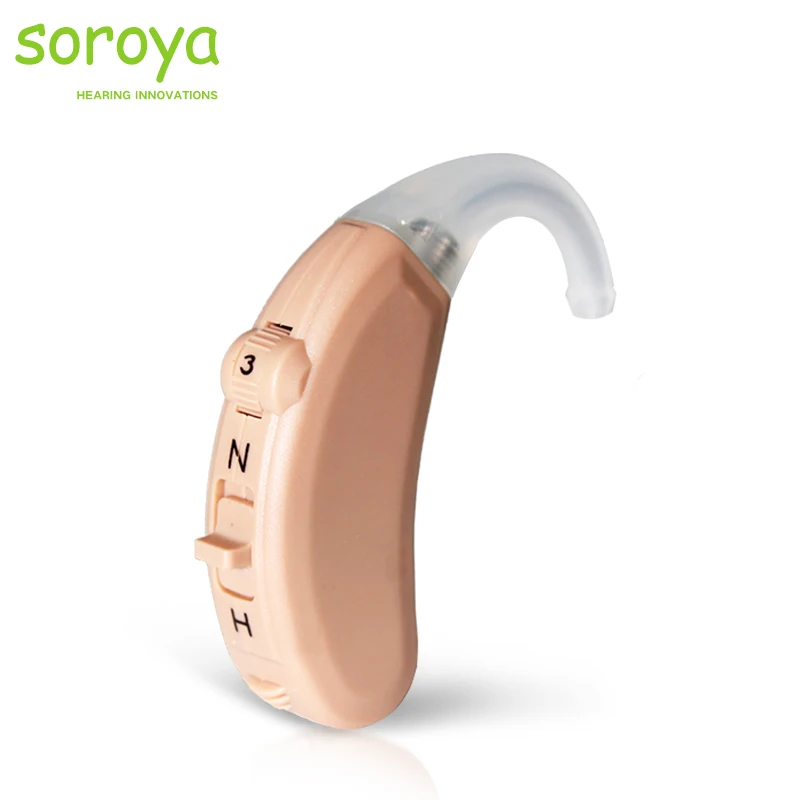 

Недорогой небольшой слуховой аппарат Soroya OTC BTE для потери слуха, усилитель слуха, усилитель уха, беспроводной портативный для взрослых
