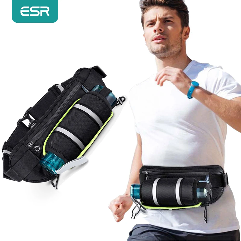 

Спортивная поясная сумка ESR для бега на открытом воздухе, велосипедная сумка с держателем для бутылки с водой, органайзер, поясная сумка, вод...