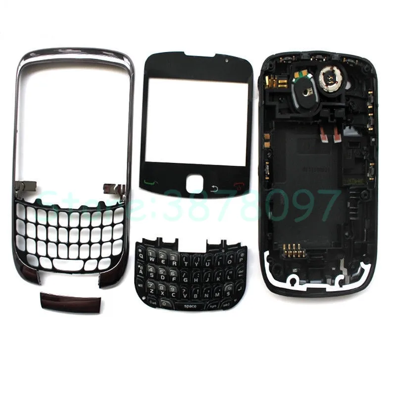Новый Полный комплект корпуса для Blackberry Curve 9300 чехол батареи + Боковая кнопка