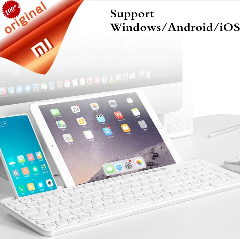 Оригинальная Xiaomi Miiiw Bluetooth Двухрежимная клавиатура MWBK01 104 клавиш Беспроводная Bluetooth Мультисистема 2,4 ГГц портативная клавиатура
