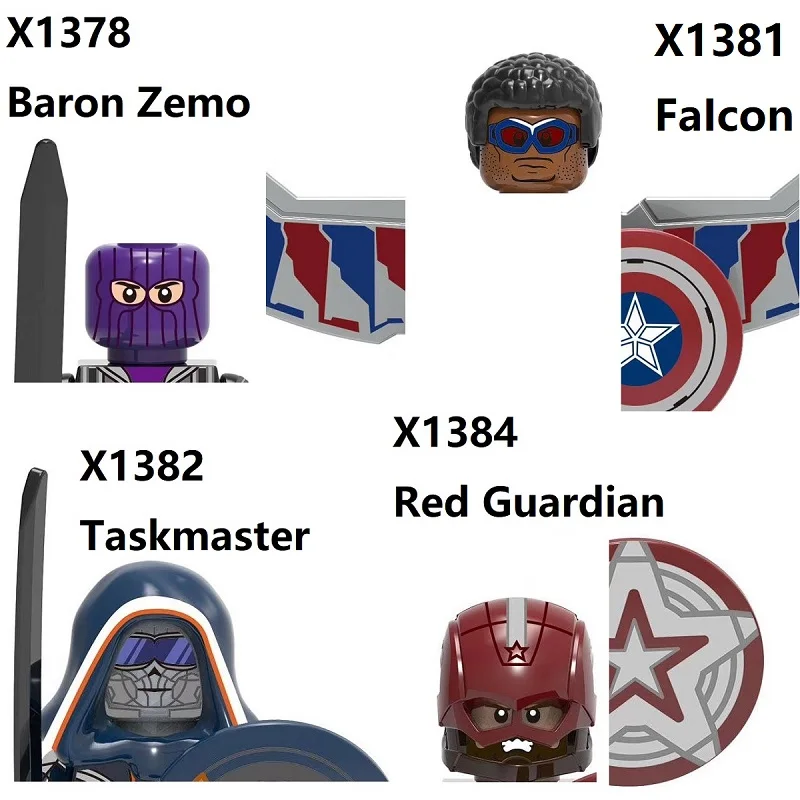 2021 Новый конструктор Baron Zemo Черная Вдова Taskmaster красный опекун капитан СССР мини