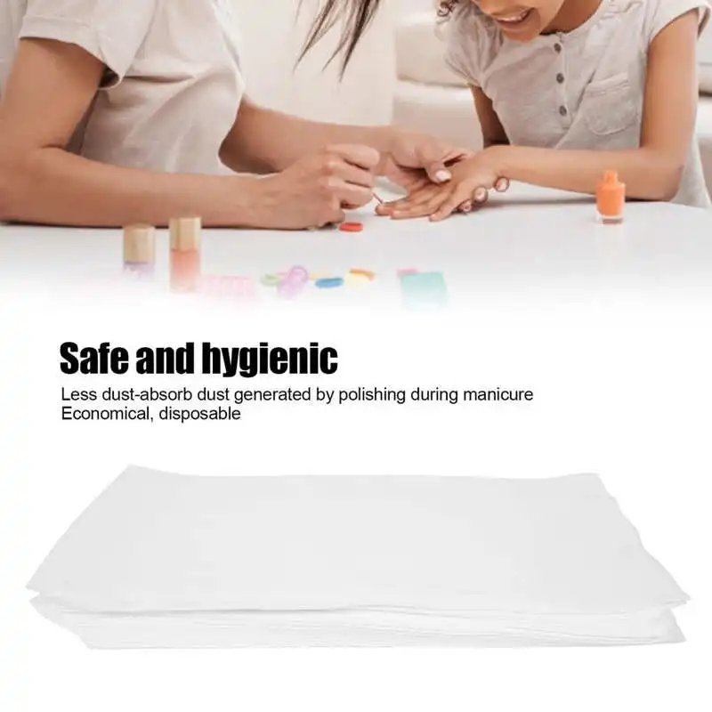 

190pcs Disposable Nail Art Table Mat Foldable Nail Polishing Tablecloth Manicure Tool