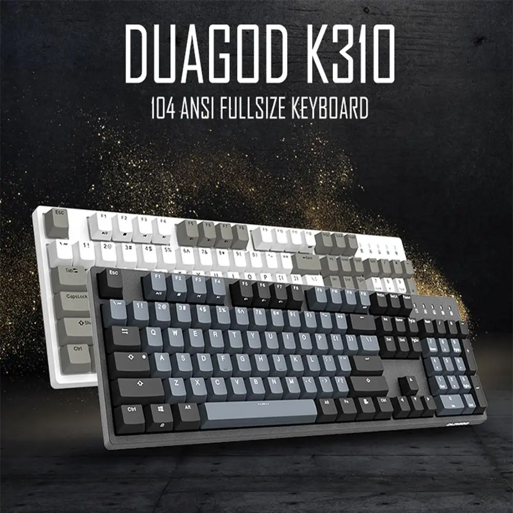Механическая клавиатура Durgod aurus K310 с 104 клавишами Cherry MX переключатели PBT Doubleshot